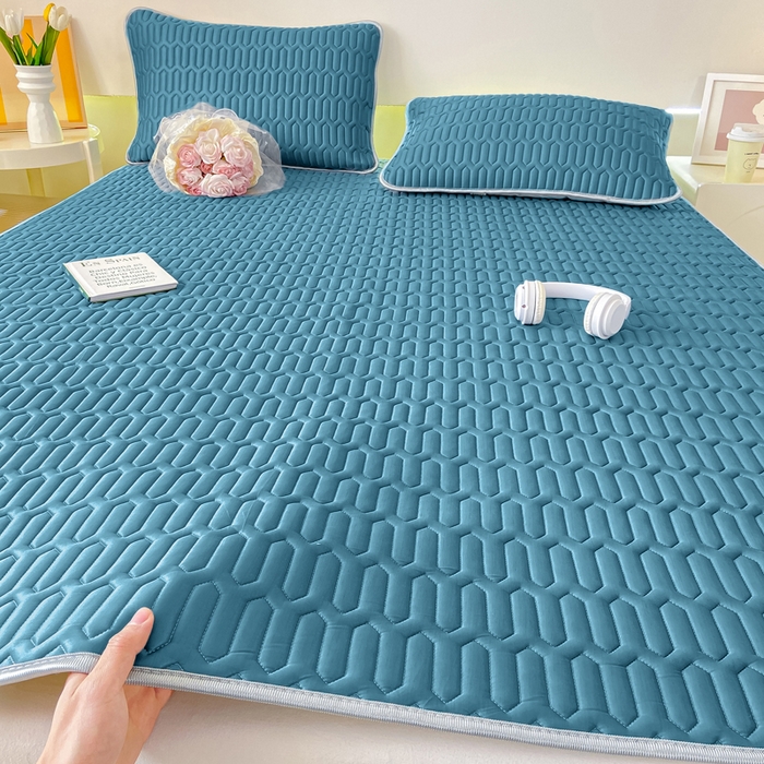 91家纺网 家纺一手货源 找家纺 （总）耐思家纺 2025新款A类0.5乳胶母婴级凉感丝印花乳胶凉席