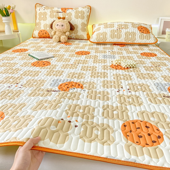 91家纺网 家纺一手货源 找家纺 （总）耐思家纺 2025新款A类0.5乳胶母婴级凉感丝印花乳胶凉席