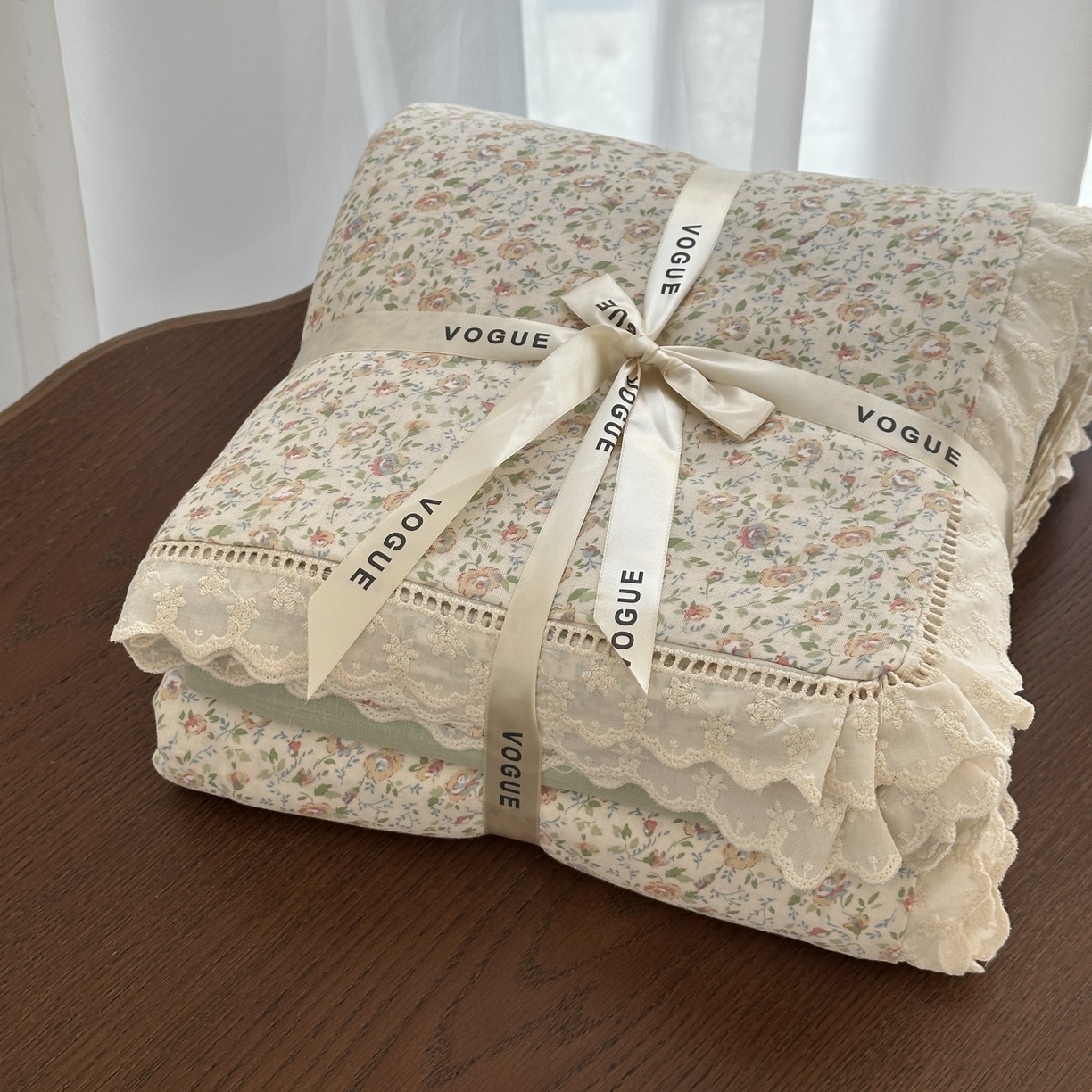 91家纺网 家纺一手货源 找家纺 （总）黛馨 2025新款全棉纯棉镂空蕾丝边四件套