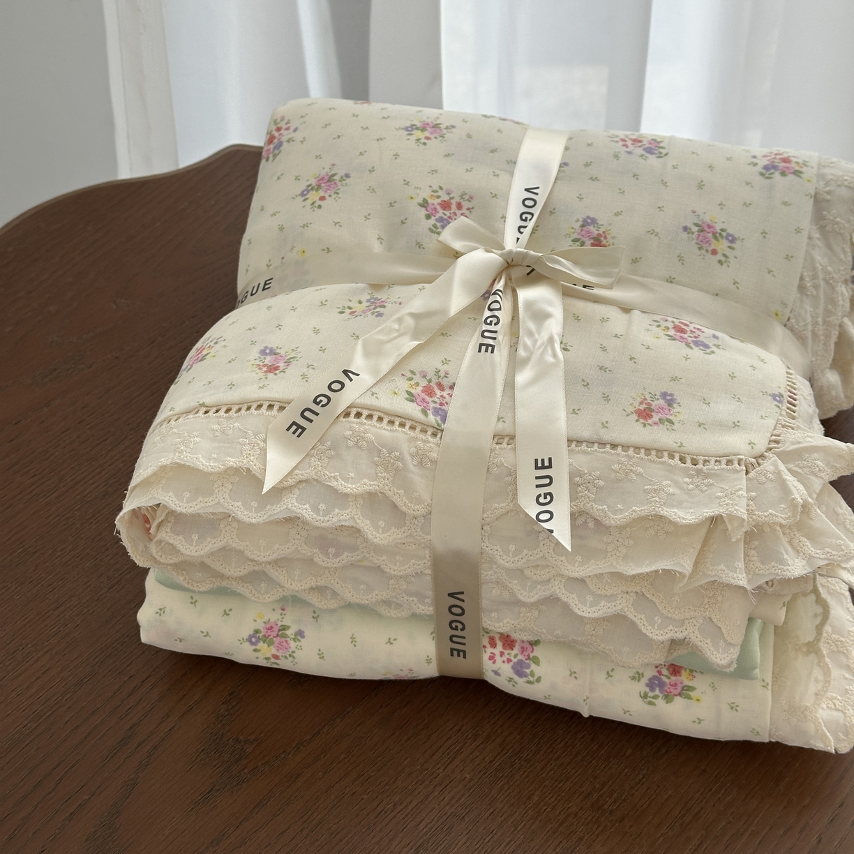 91家纺网 家纺一手货源 找家纺 （总）黛馨 2025新款全棉纯棉镂空蕾丝边四件套