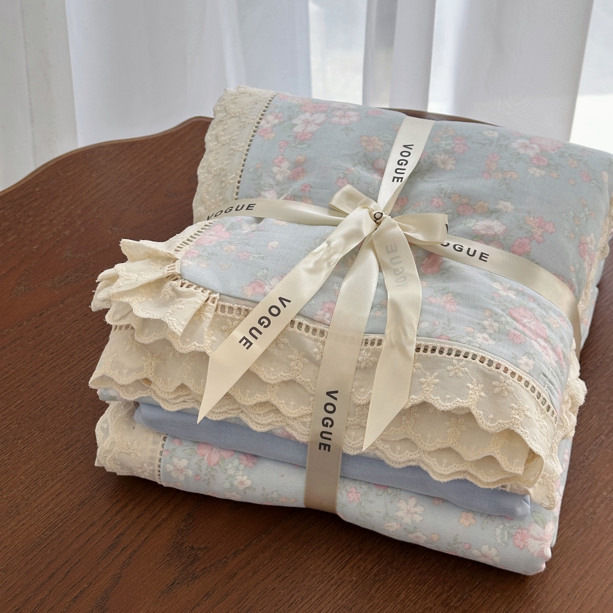 91家纺网 家纺一手货源 找家纺 （总）黛馨 2025新款全棉纯棉镂空蕾丝边四件套