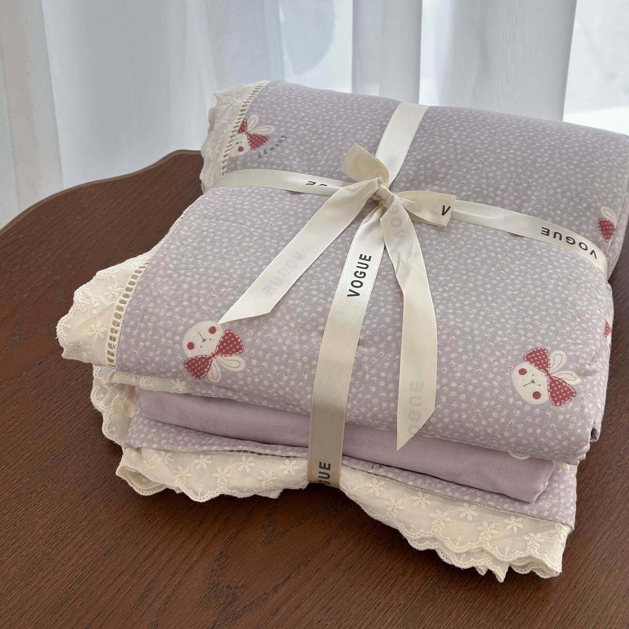 91家纺网 家纺一手货源 找家纺 （总）黛馨 2025新款全棉纯棉镂空蕾丝边四件套