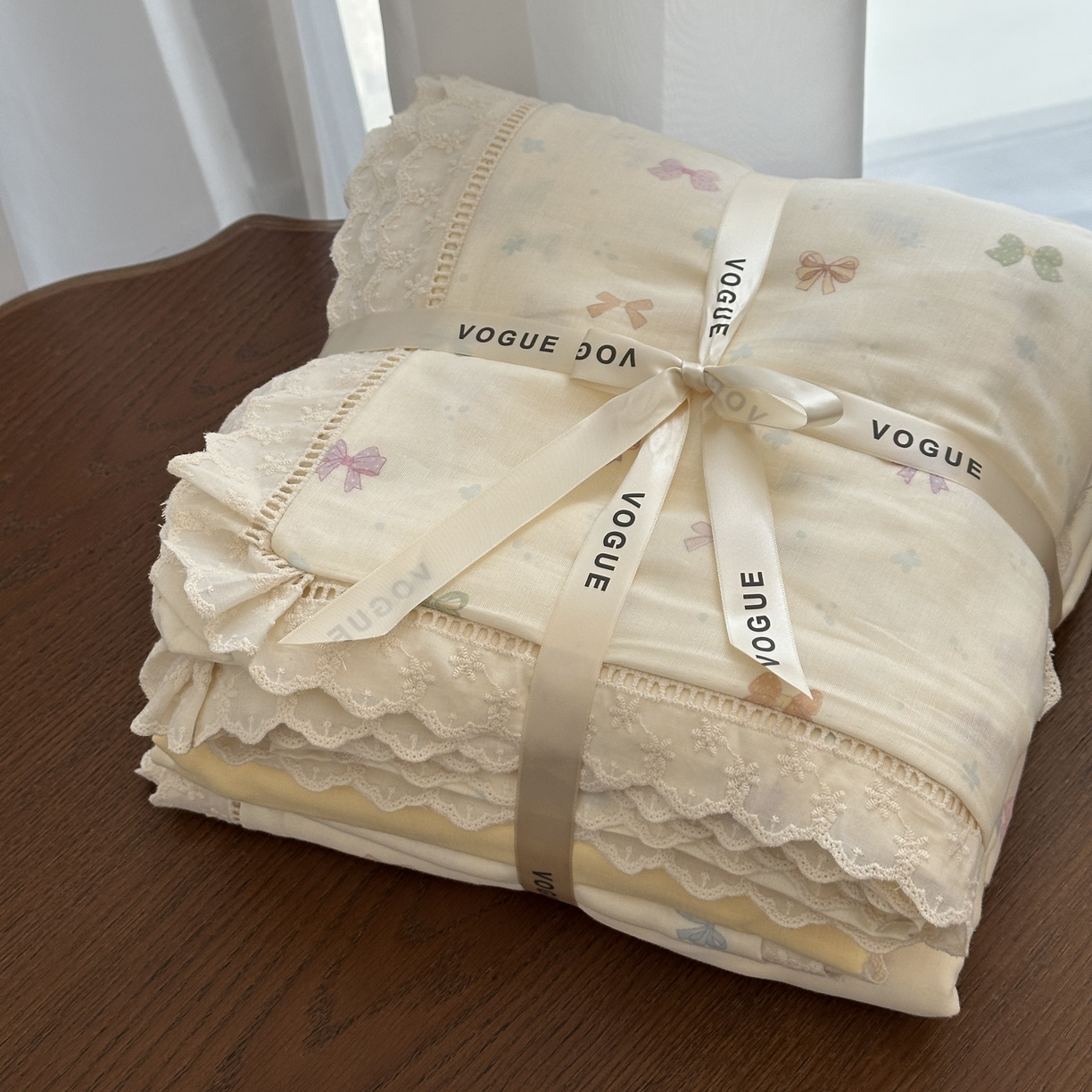 91家纺网 家纺一手货源 找家纺 （总）黛馨 2025新款全棉纯棉镂空蕾丝边四件套