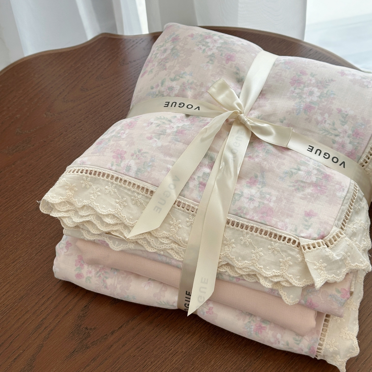 91家纺网 家纺一手货源 找家纺 （总）黛馨 2025新款全棉纯棉镂空蕾丝边四件套