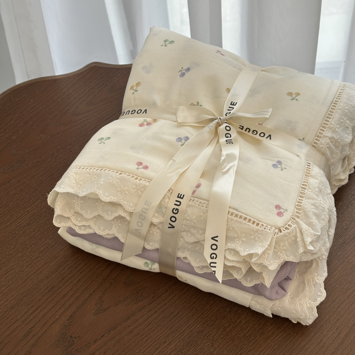 91家纺网 家纺一手货源 找家纺 （总）黛馨 2025新款全棉纯棉镂空蕾丝边四件套