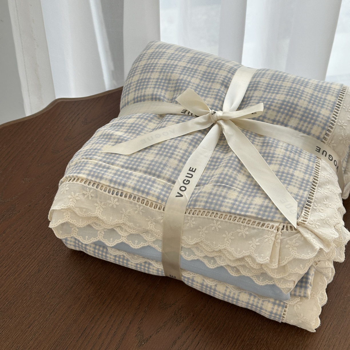 91家纺网 家纺一手货源 找家纺 （总）黛馨 2025新款全棉纯棉镂空蕾丝边四件套