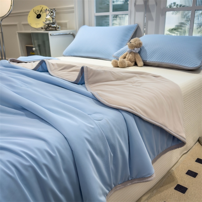 91家纺网 家纺一手货源 找家纺 （总）耐思家纺 2025新款凉感丝夏被系列