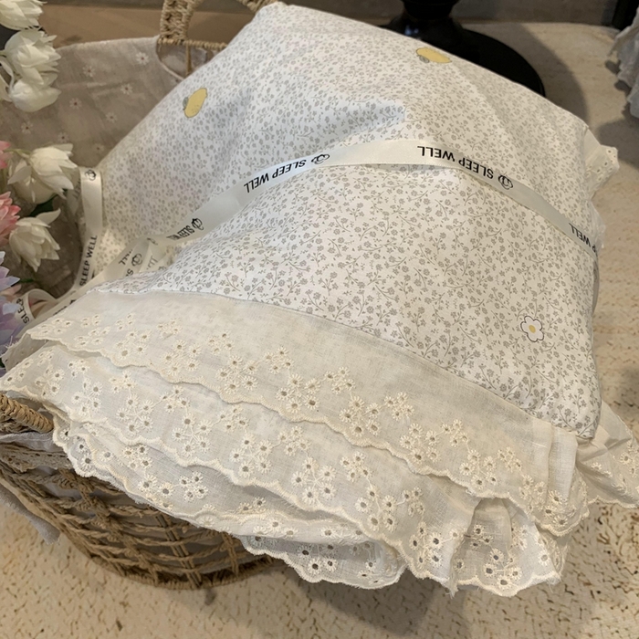 91家纺网 家纺一手货源 找家纺 奈萝家纺 2025春夏新款全棉纯棉蕾丝花边款夏被夏凉被空调被 柠檬