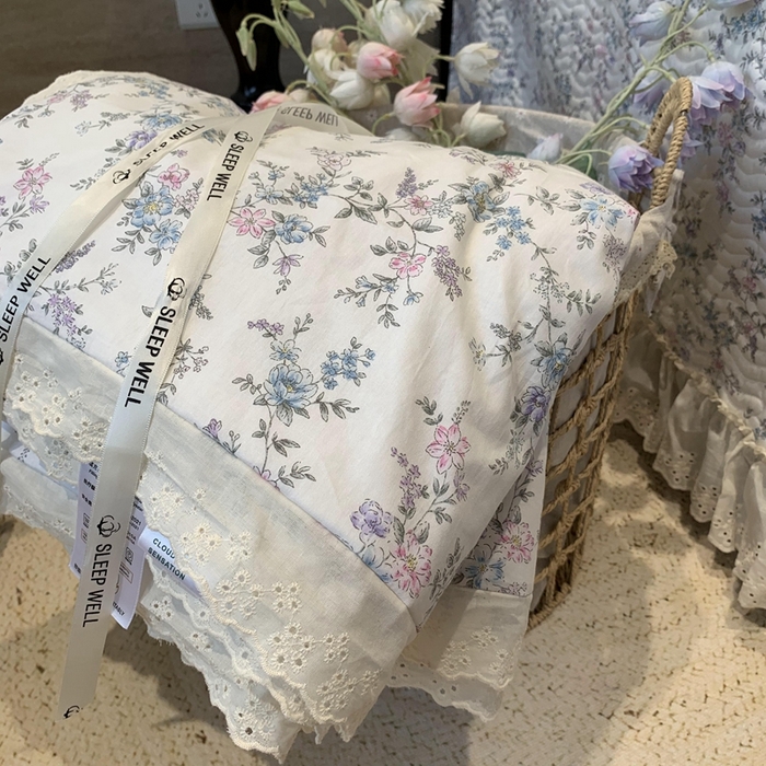 91家纺网 家纺一手货源 找家纺 奈萝家纺 2025春夏新款全棉纯棉蕾丝花边款夏被夏凉被空调被 夏梦