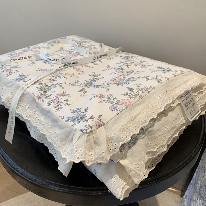 91家纺网 家纺一手货源 找家纺 奈萝家纺 2025春夏新款全棉纯棉蕾丝花边款夏被夏凉被空调被 夏梦