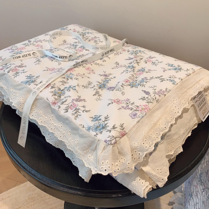 91家纺网 家纺一手货源 找家纺 奈萝家纺 2025春夏新款全棉纯棉蕾丝花边款夏被夏凉被空调被 夏梦