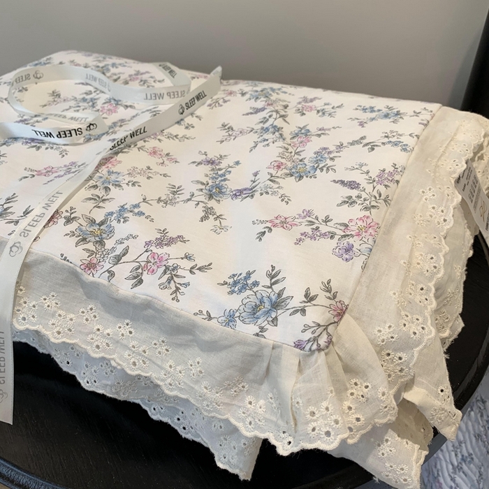 91家纺网 家纺一手货源 找家纺 奈萝家纺 2025春夏新款全棉纯棉蕾丝花边款夏被夏凉被空调被 夏梦