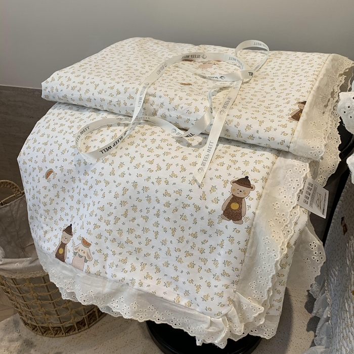 91家纺网 家纺一手货源 找家纺 （总）奈萝家纺 2025春夏新款全棉纯棉蕾丝花边款夏被夏凉被空调被