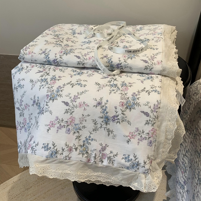 91家纺网 家纺一手货源 找家纺 （总）奈萝家纺 2025春夏新款全棉纯棉蕾丝花边款夏被夏凉被空调被