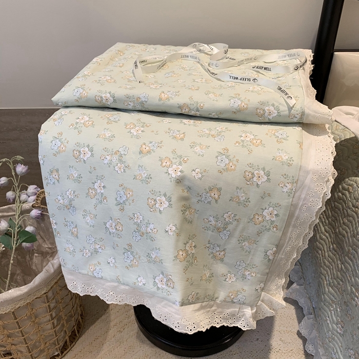 91家纺网 家纺一手货源 找家纺 （总）奈萝家纺 2025春夏新款全棉纯棉蕾丝花边款夏被夏凉被空调被