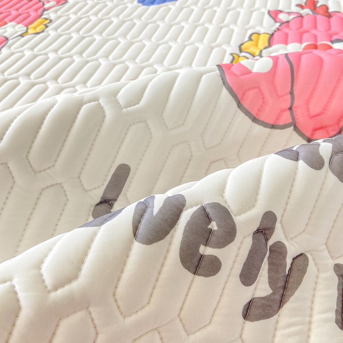 91家纺网 家纺一手货源 找家纺 （总）耐思家纺 2025新款A类0.5乳胶母婴级凉感丝印花乳胶凉席-单枕套