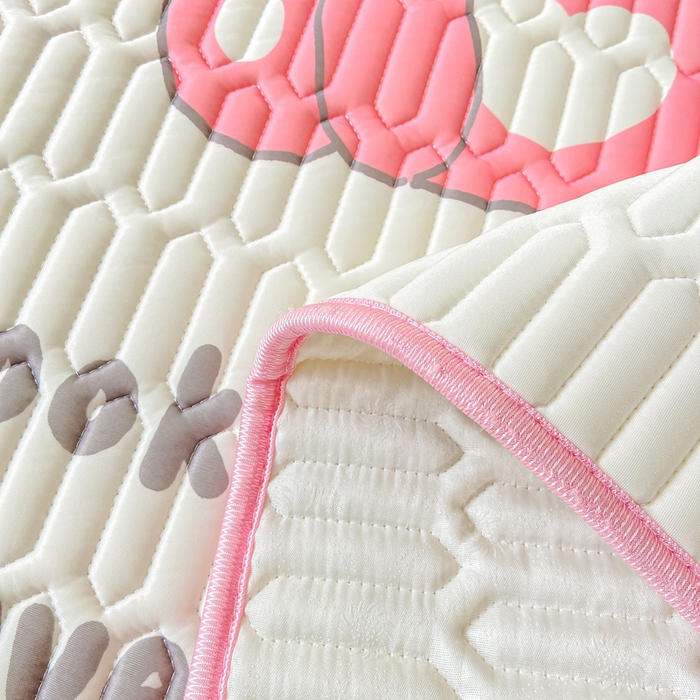 91家纺网 家纺一手货源 找家纺 （总）耐思家纺 2025新款A类0.5乳胶母婴级凉感丝印花乳胶凉席-单枕套