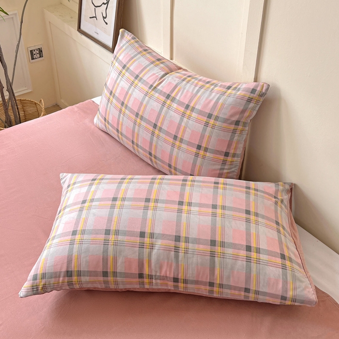 91家纺网 家纺一手货源 找家纺 维娜斯2025新款无印风水洗棉夏被 诺西-粉