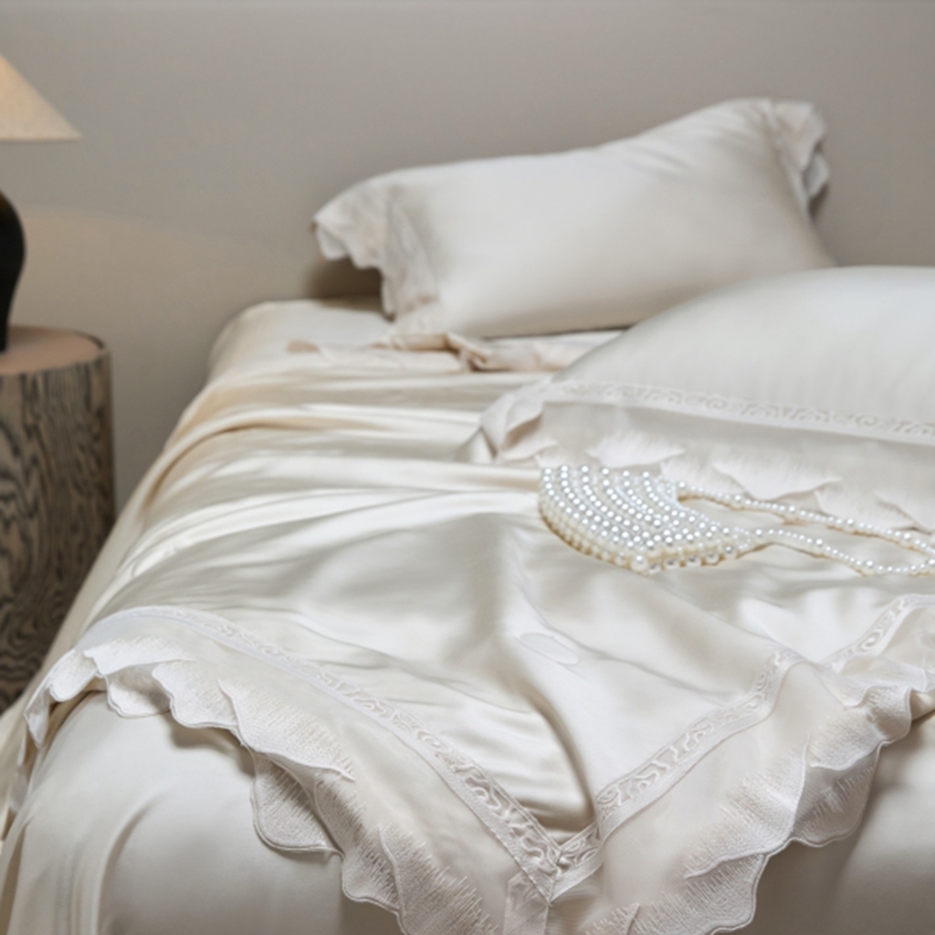 91家纺网 家纺一手货源 找家纺 （总）榻尚家居 2025新款大豆纤维天丝夏被夏凉被空调被床盖四件套-山峦迭