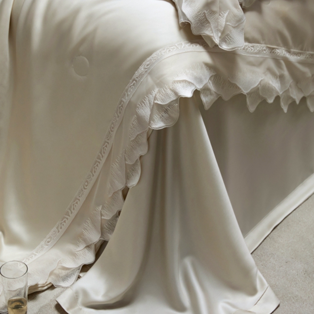 91家纺网 家纺一手货源 找家纺 （总）榻尚家居 2025新款大豆纤维天丝夏被夏凉被空调被床盖四件套-山峦迭