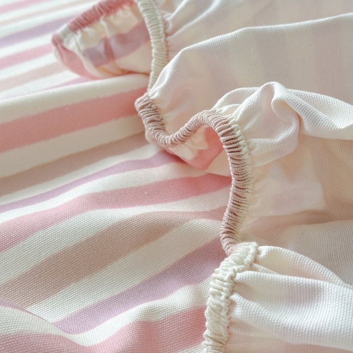 91家纺网 家纺一手货源 找家纺 如意朵 2025全棉老粗布刺绣床笠系列 小卡皮