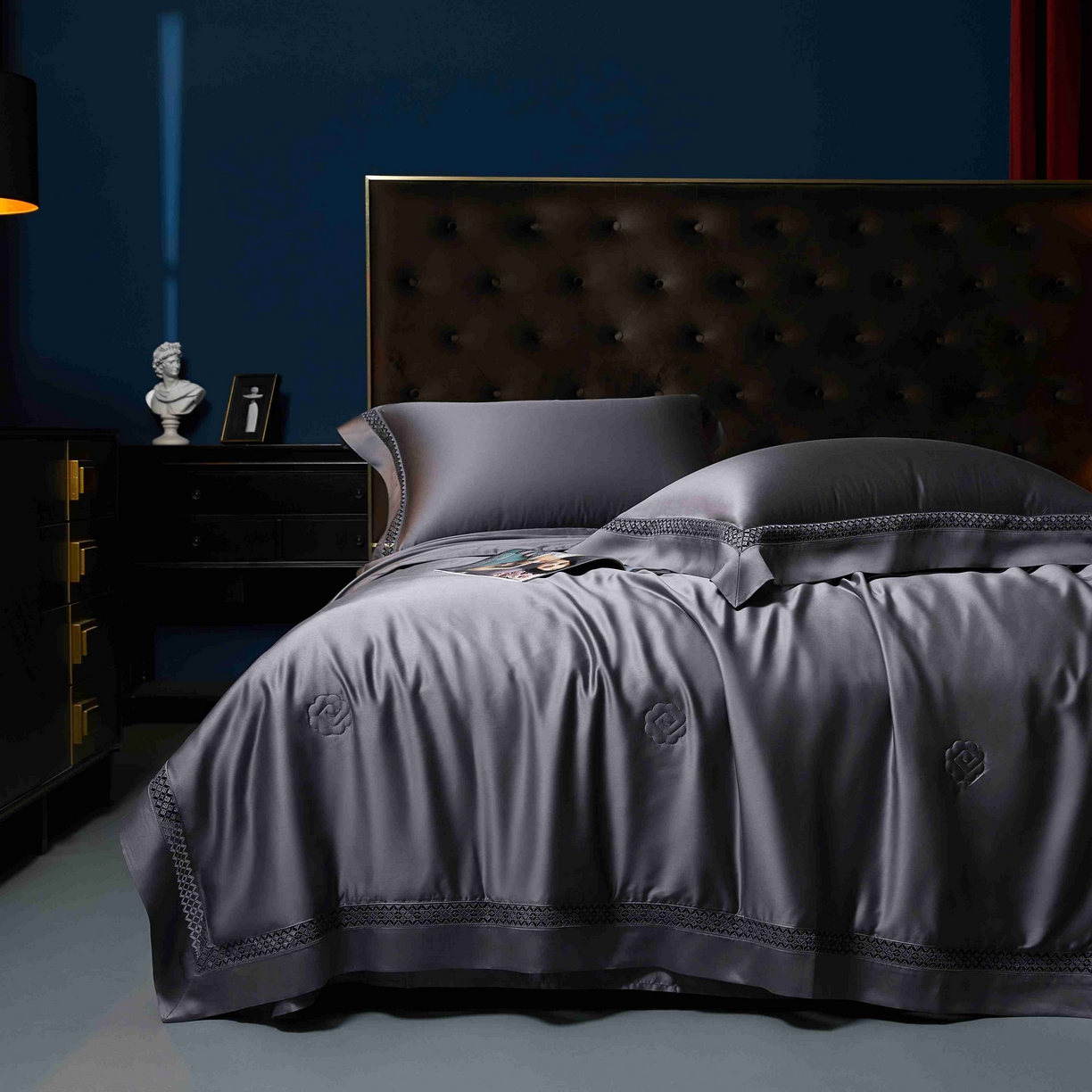 91家纺网 家纺一手货源 找家纺 米多多 2025新款天丝蚕丝夏被【含30%蚕丝】 绅士灰