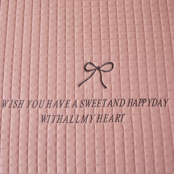 91家纺网 家纺一手货源 找家纺 3C 2025新款全棉水洗棉夹棉 床笠-蝴蝶结 蝴蝶结 烟粉