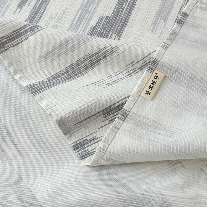 91家纺网 家纺一手货源 找家纺 如意朵 2025全棉老粗布刺绣床单系列 小企鹅