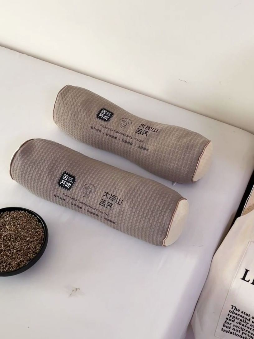 91家纺网 家纺一手货源 找家纺 卓昌枕芯 2025新款大凉山苦荞麦枕头枕芯 苦荞三角枕-咖