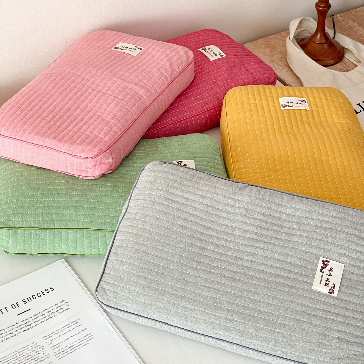 91家纺网 家纺一手货源 找家纺 卓昌枕芯 2025新款韩式磨毛水洗棉面包荞麦枕头枕芯 樱花粉-水洗棉荞麦枕