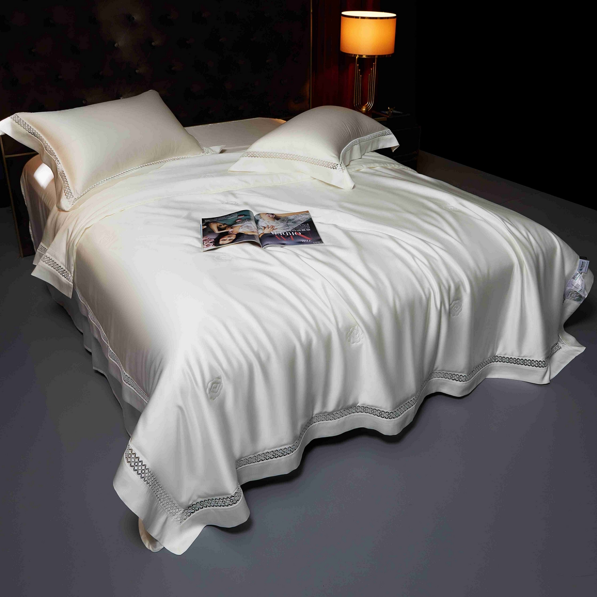 91家纺网 家纺一手货源 找家纺 米多多 2025新款天丝蚕丝夏被【含30%蚕丝】 珍珠白