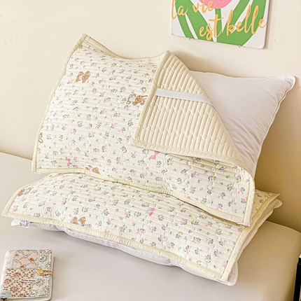 91家纺网 家纺一手货源 找家纺 （总）雅萱家纺 2025新款全棉双层纱夹棉枕巾