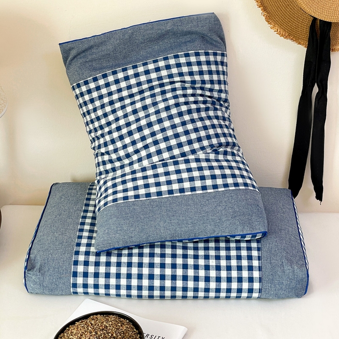 91家纺网 家纺一手货源 找家纺 （总）卓昌枕芯 2025新款全棉水洗棉色织荞麦枕头枕芯