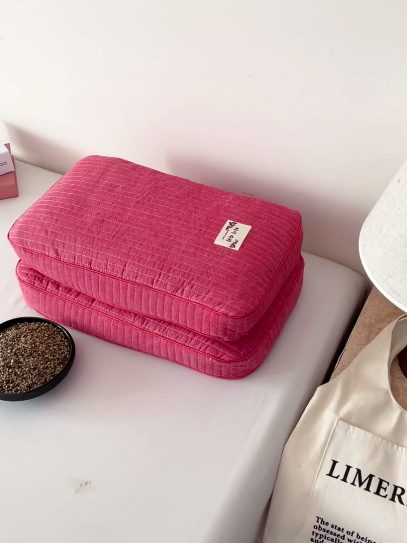 91家纺网 家纺一手货源 找家纺 （总）卓昌枕芯 2025新款韩式磨毛水洗棉面包荞麦枕头枕芯