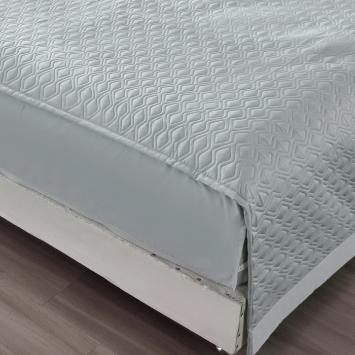 91家纺网 家纺一手货源 找家纺 OL家纺 2025新款100支天丝棉居家轻奢床盖夹棉防滑四件套 月落灰