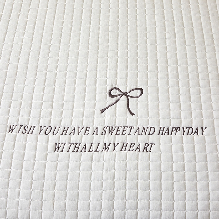 91家纺网 家纺一手货源 找家纺 3C 2025新款全棉水洗棉夹棉 床笠-蝴蝶结 蝴蝶结 雪白