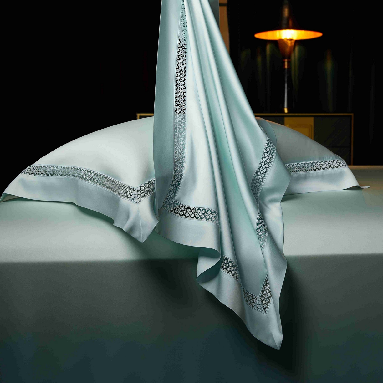 91家纺网 家纺一手货源 找家纺 米多多 2025新款天丝蚕丝夏被【含30%蚕丝】 琉光绿