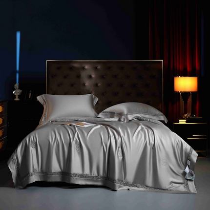 米多多 2025新款天丝蚕丝夏被【含30%蚕丝】 气质灰