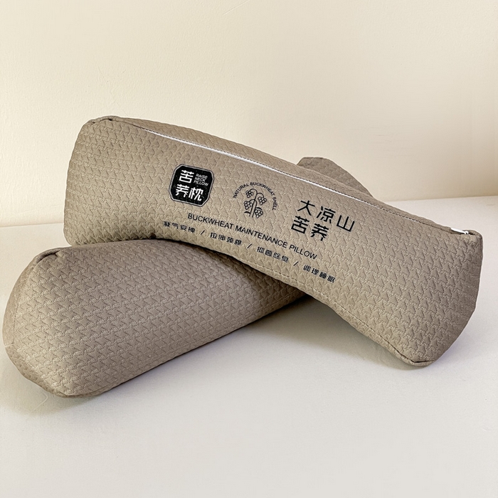 91家纺网 家纺一手货源 找家纺 卓昌枕芯 2025新款大凉山苦荞麦枕头枕芯 苦荞三角枕-咖