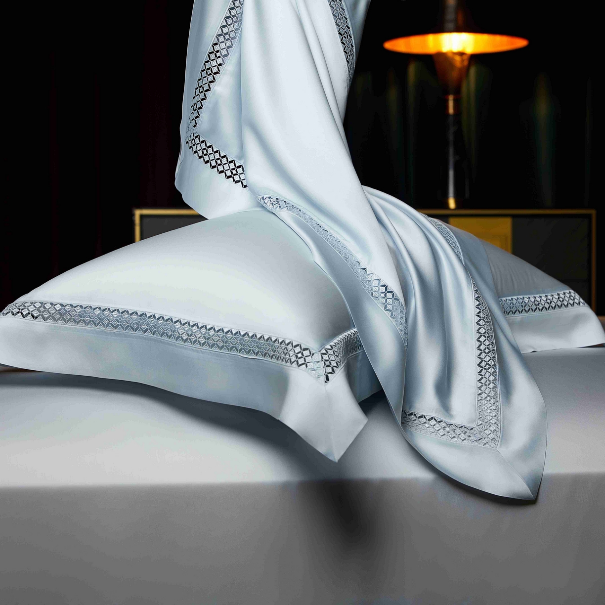 91家纺网 家纺一手货源 找家纺 米多多 2025新款天丝蚕丝夏被【含30%蚕丝】 冰蓝