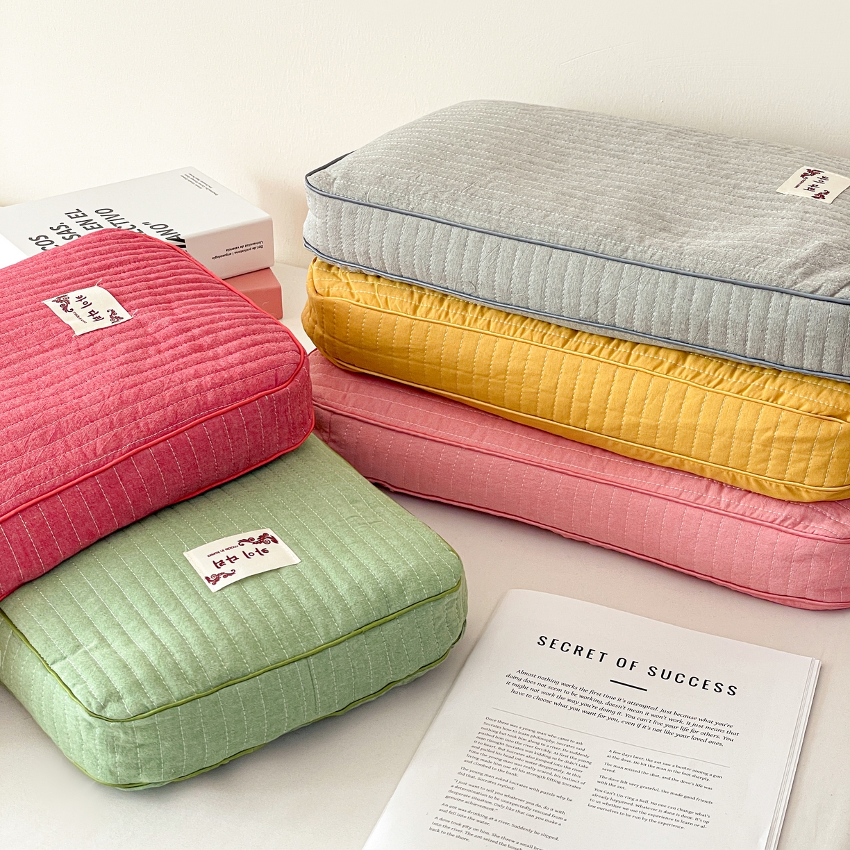 91家纺网 家纺一手货源 找家纺 卓昌枕芯 2025新款韩式磨毛水洗棉面包荞麦枕头枕芯 雾凇灰-水洗棉荞麦枕