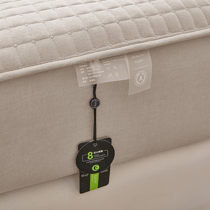 91家纺网 家纺一手货源 找家纺 3C 2025新款全棉水洗棉夹棉 床笠-蝴蝶结 蝴蝶结 卡其