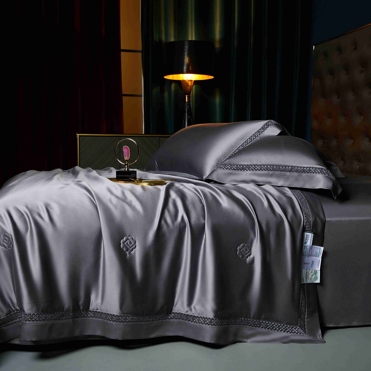 91家纺网 家纺一手货源 找家纺 米多多 2025新款天丝蚕丝夏被【含30%蚕丝】 绅士灰