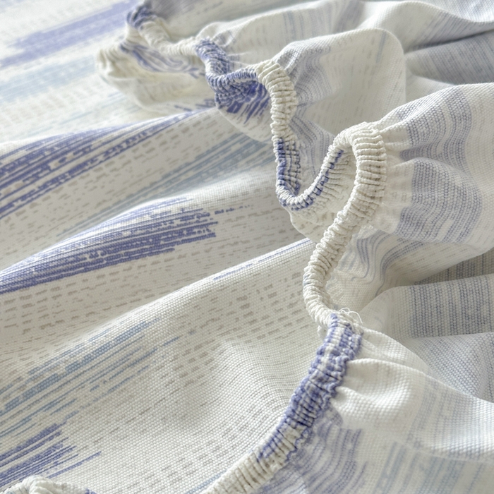 91家纺网 家纺一手货源 找家纺 如意朵 2025全棉老粗布刺绣床笠系列 洽洽狗