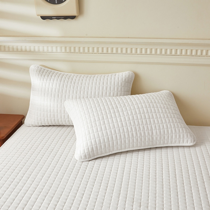 91家纺网 家纺一手货源 找家纺 （总）3C 2025新款全棉水洗棉夹棉 床笠-蝴蝶结