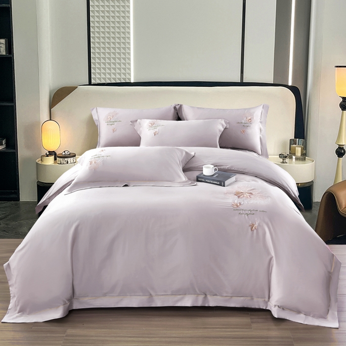 91家纺网 家纺一手货源 找家纺 （总）OL家纺 2025新款100支天丝棉居家轻奢床盖夹棉防滑四件套