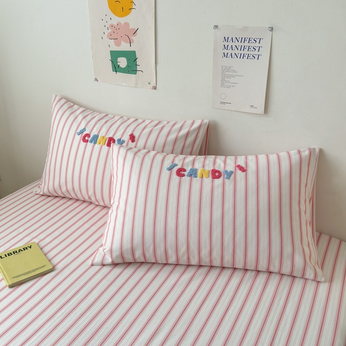 91家纺网 家纺一手货源 找家纺 （总）如意朵 2025全棉老粗布刺绣床单系列