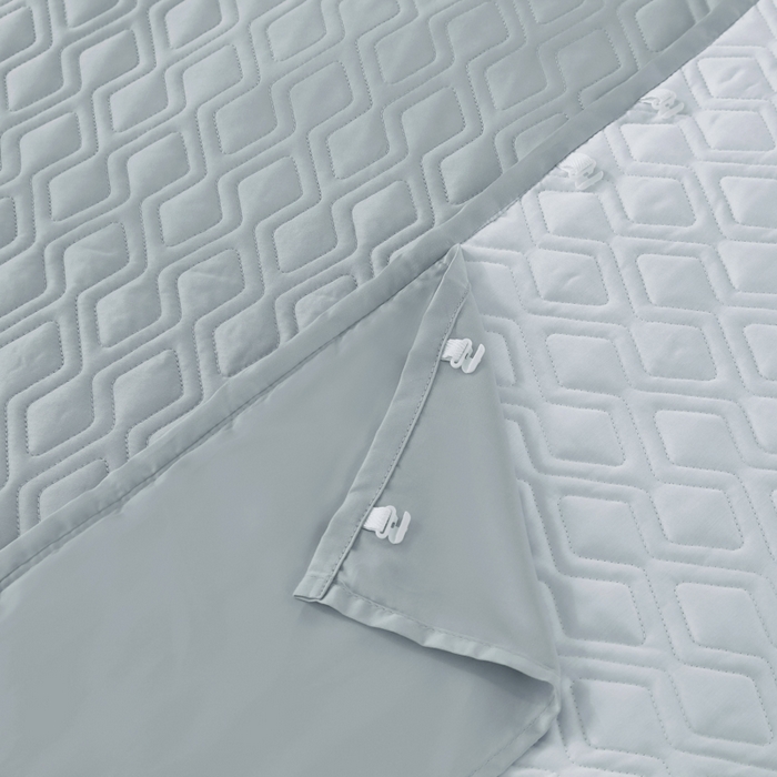 91家纺网 家纺一手货源 找家纺 OL家纺 2025新款100支天丝棉居家轻奢床盖夹棉防滑四件套 月落灰