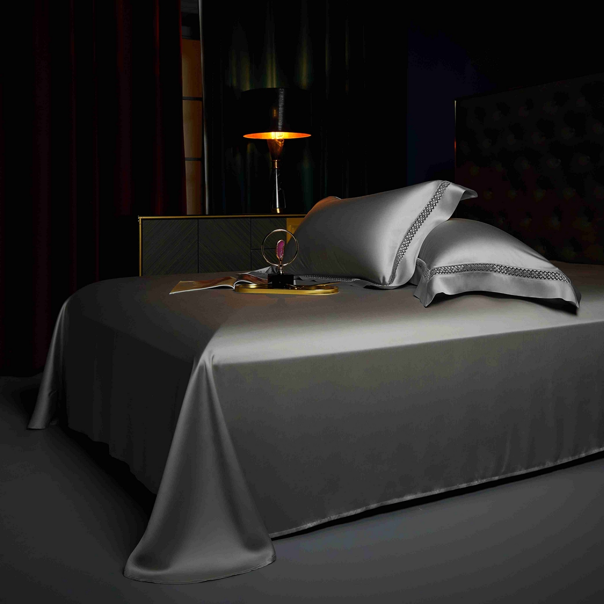 91家纺网 家纺一手货源 找家纺 米多多 2025新款天丝蚕丝夏被【含30%蚕丝】 气质灰