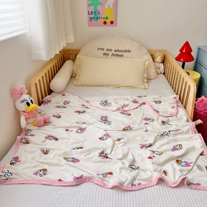 91家纺网 家纺一手货源 找家纺 （总）星期八 2025新款婴儿裸睡级冰丝毯迪斯尼凉感毯